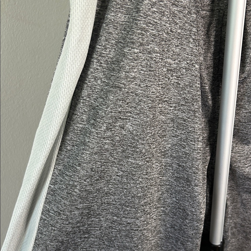 Reebok Heather Gray Shorts with White Stripes - Picture 4 of 5
